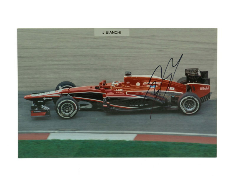 Lot 448 - Jules Bianchi Signed Photograph