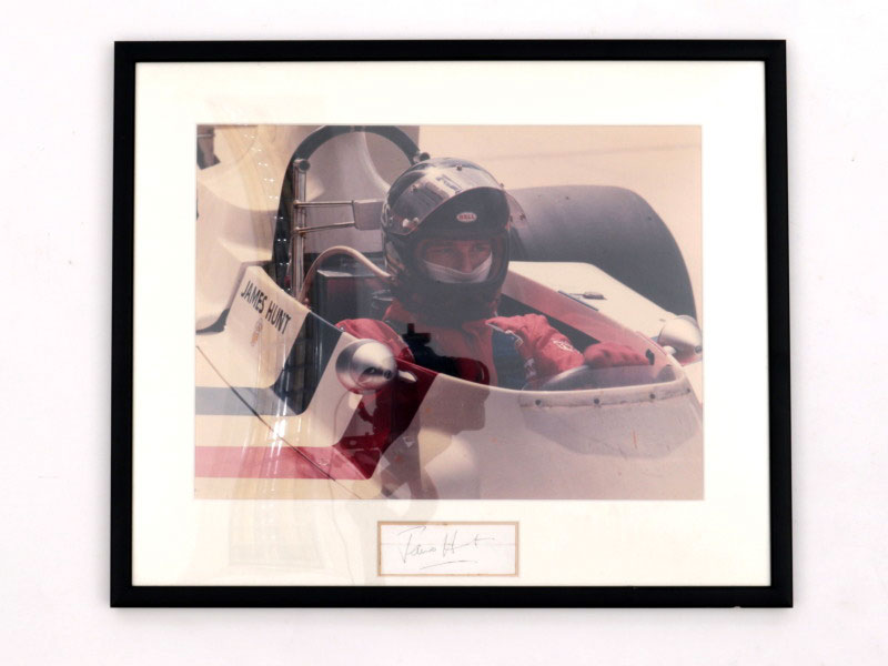 Lot 441 - James Hunt Autograph Presentation