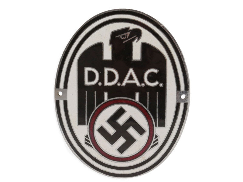 Lot 8 - A DDAC Enamel Car Badge