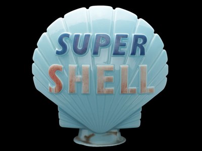 Lot 467 - A 'SUPER SHELL' Petrol Pump Globe