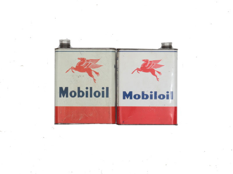 Lot 61 - Two Mobiloil Cans