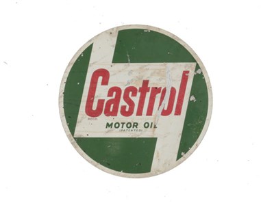 Lot 187 - A Castrol Motor Oil Advertising Sign