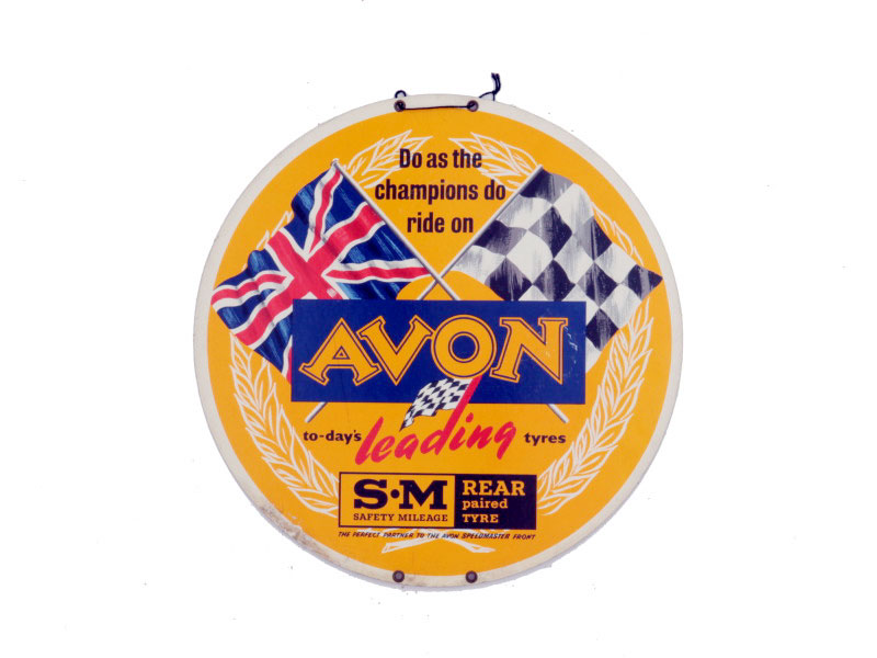 Lot 89 - An Avon Motorcycle Tyres 'Display Disc'