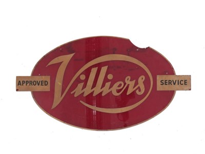 Lot 190 - 'Approved Villiers Service' Advertising Sign