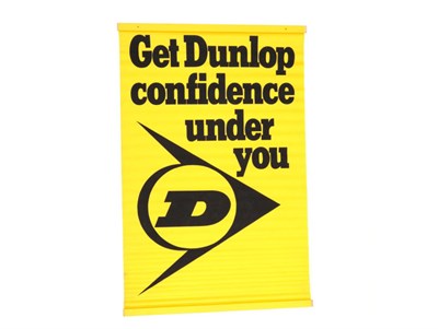 Lot 403 - A Dunlop Advertising Banner