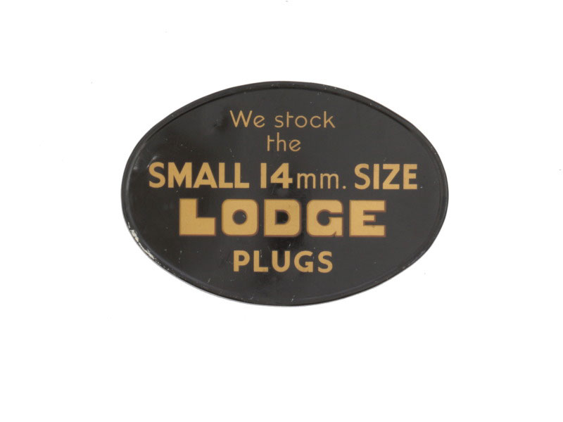 Lot 30 - A 'Lodge Sparking Plugs' Advertising Sign