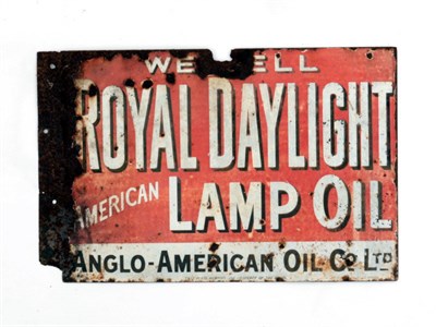 Lot 412 - A Royal Daylight Lamp Oil Enamel Sign