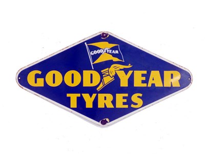 Lot 451 - A Goodyear Tyres Enamel Sign