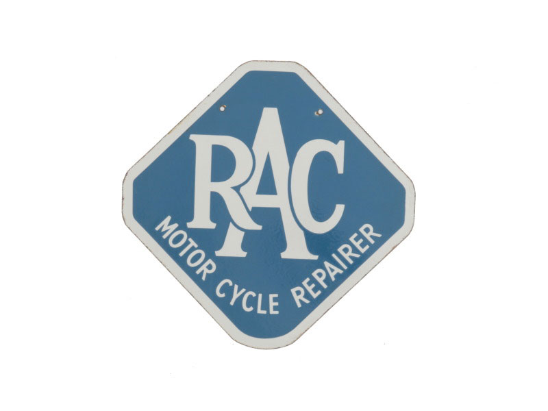 Lot 51 - An RAC 'Motorcycle Repairer' Enamel Sign