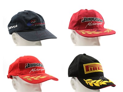 Lot 539 - Four Signed Formula One Baseball Caps