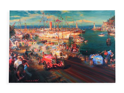 Lot 349 - 'Monaco Meets Monza' (Canvas Edition) by Alfredo de La Maria