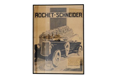 Lot 39 - A Reproduction Rochet Schneider Advertising Poster