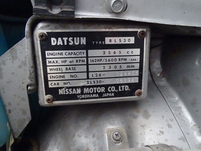 Lot 11 - 1974 Datsun 260Z