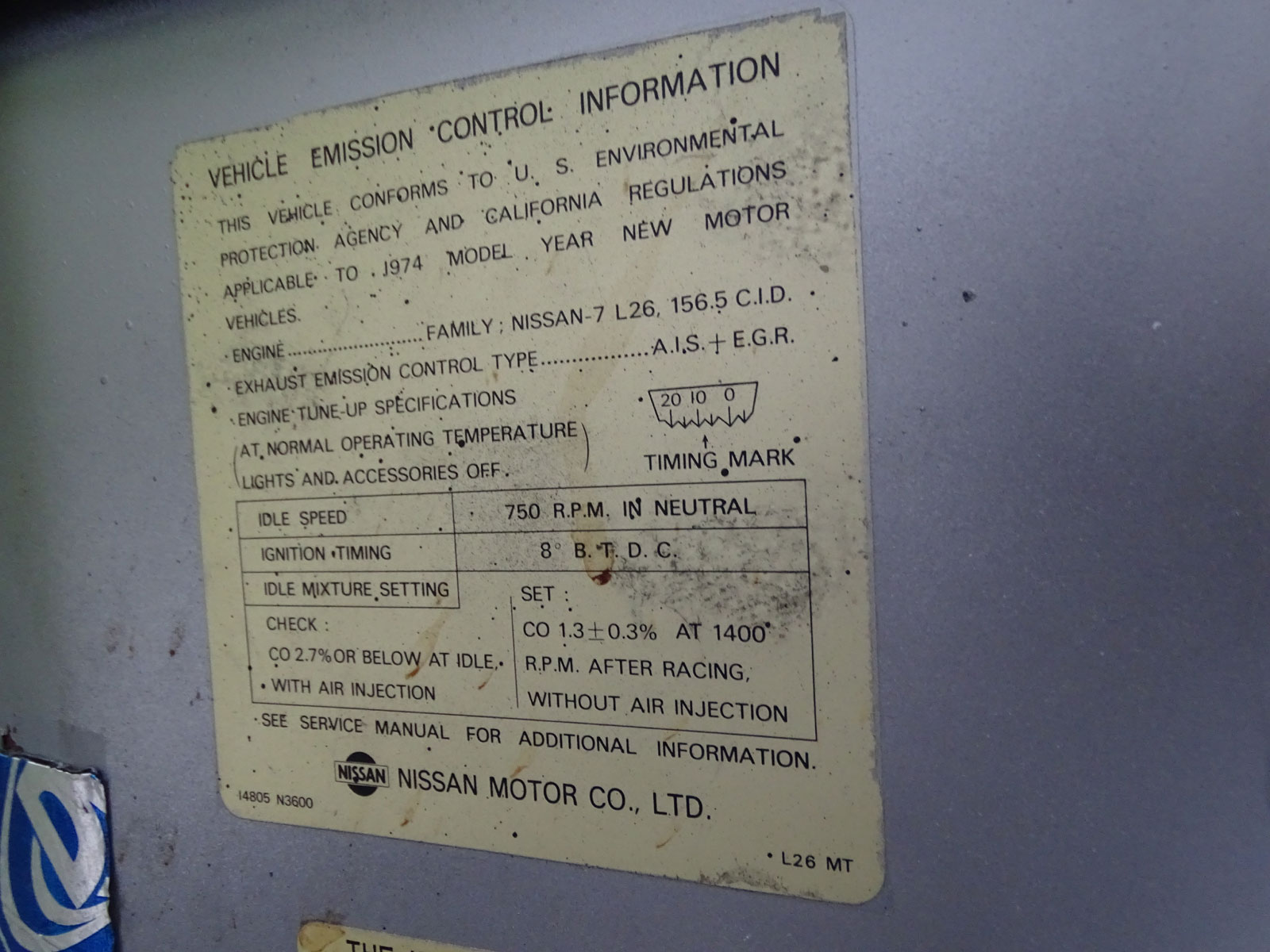 Lot 11 1974 Datsun 260Z